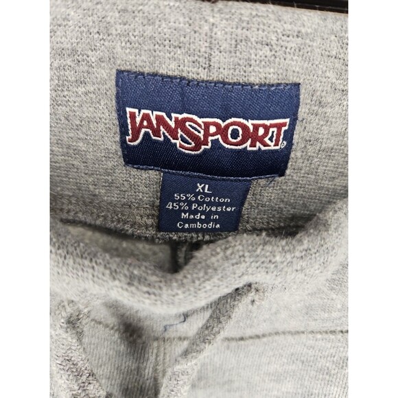 Vintage Jansport Sweatpants Nebraska Cornhuskers Gray XL Drawstring Baggy Y2K - Picture 3 of 5